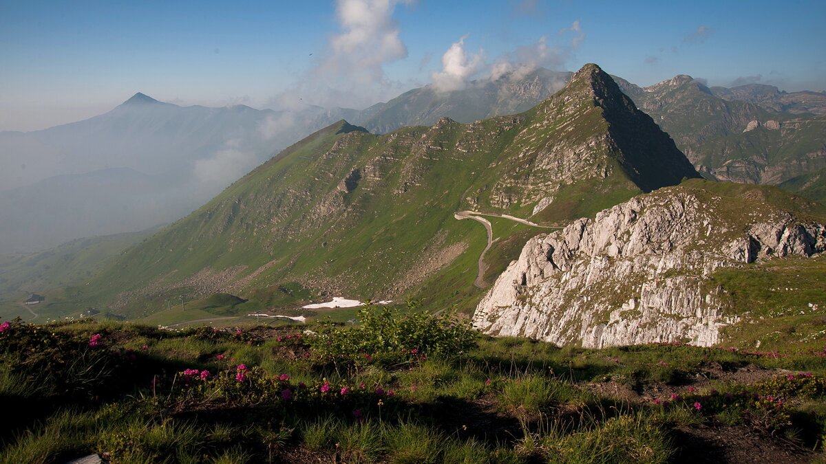 Panorama dalla Cima del Becco Rosso