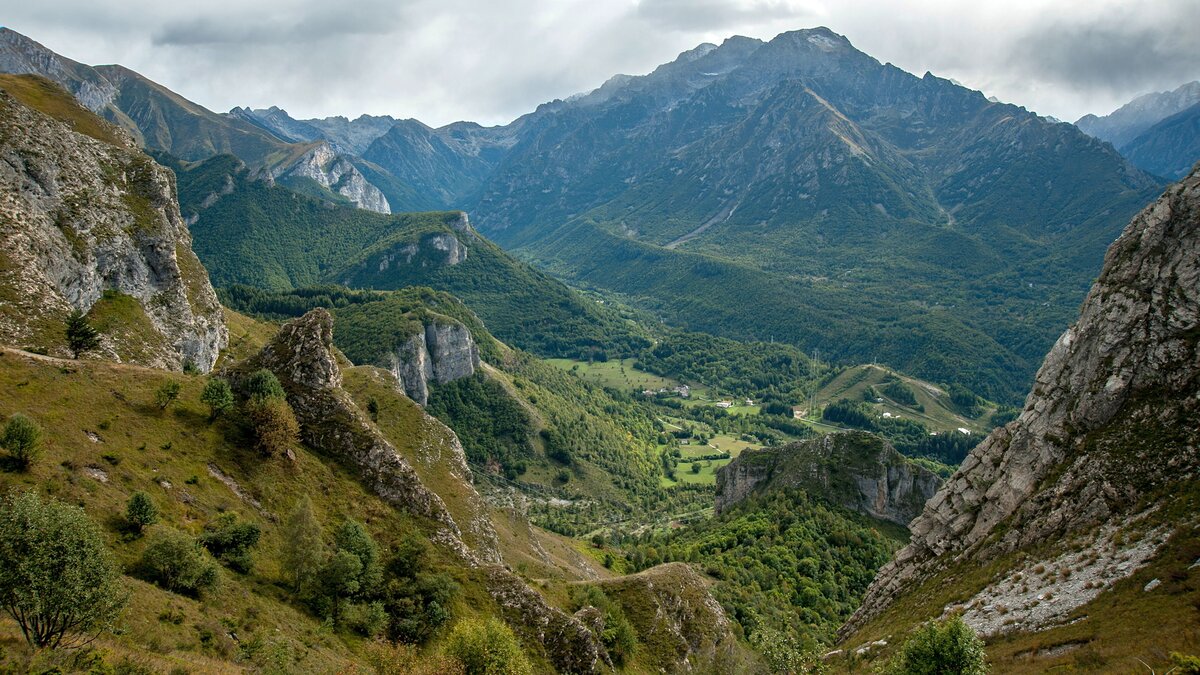 Il Vallone del Bousset dai pressi del Passo Prato della Colla