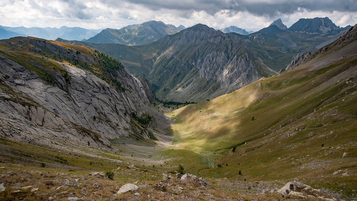 Il Vallone degli Spagnoli dal Colle Moura delle Vinche