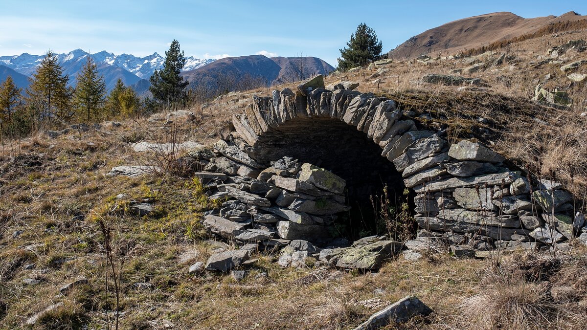 La truna nei pressi della Testa di Peitagù
